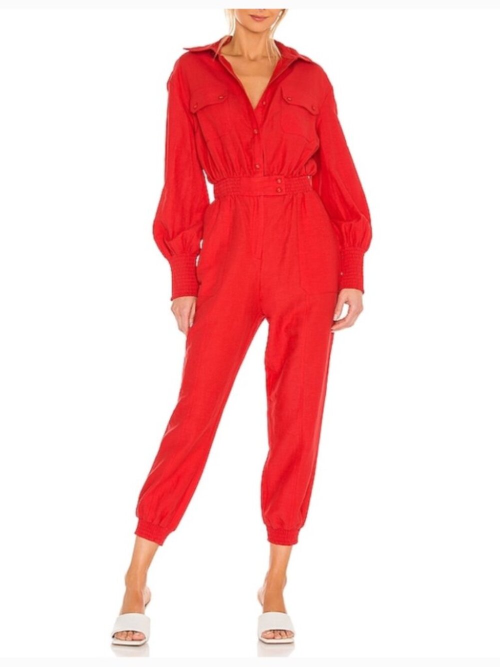 Elliatt Novel Jumpsuit in Red Size Small